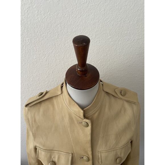 3.1 Phillip Lim Jacket Lamb Leather Button Front FLAW - Picture 2 of 16